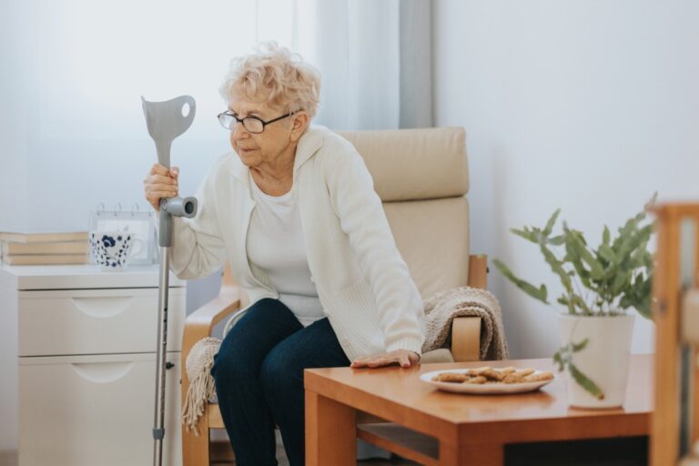 Older disabled woman