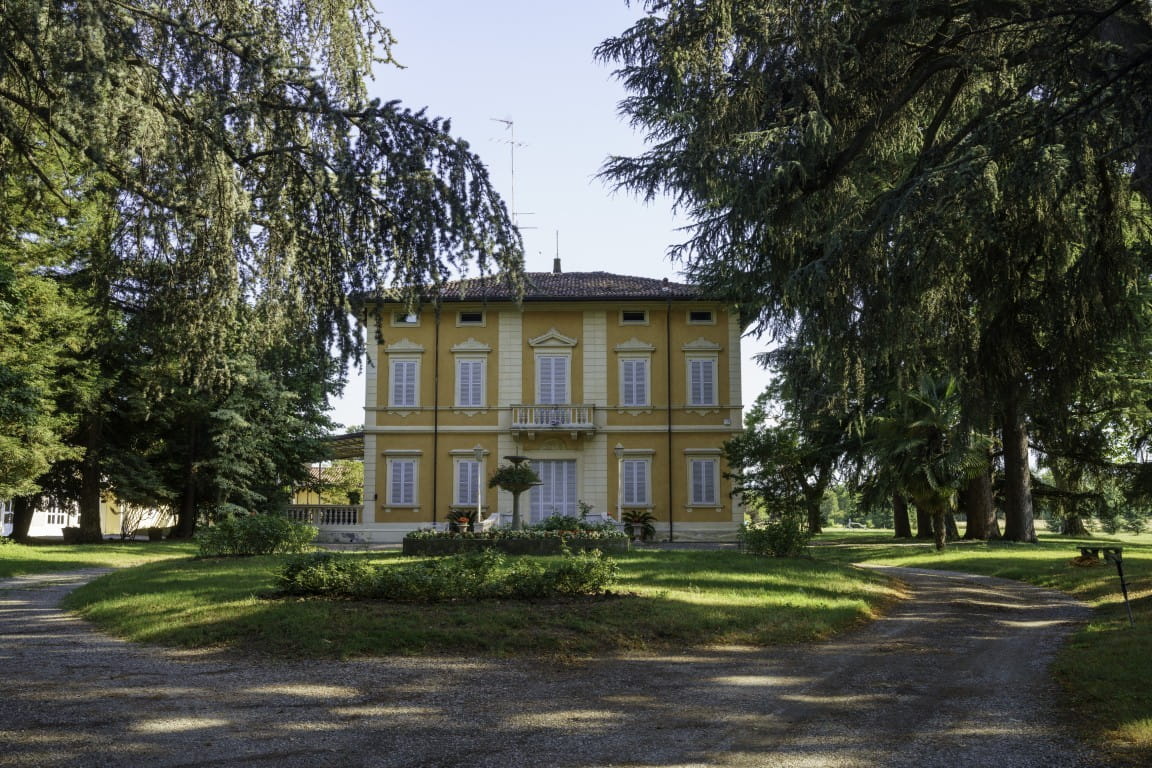 Trees front building